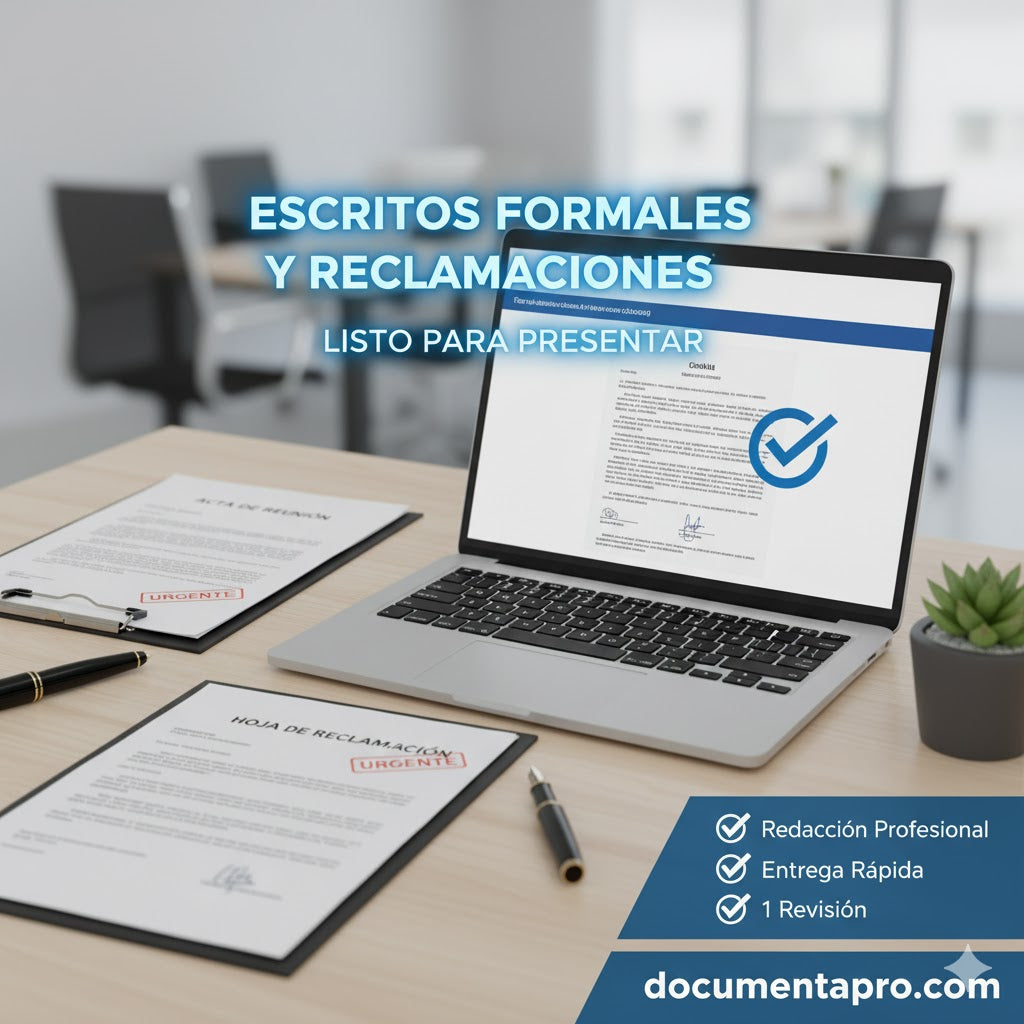Escrito Formal / Reclamación Personalizado