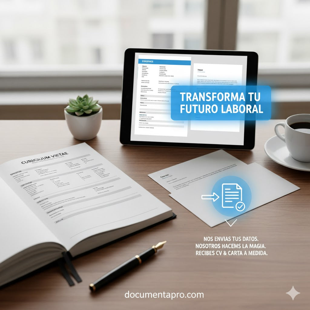 Currículum Profesional + Carta de Presentación Personalizada